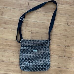 Tommy Hilfiger Black and Gray Patterned Bag